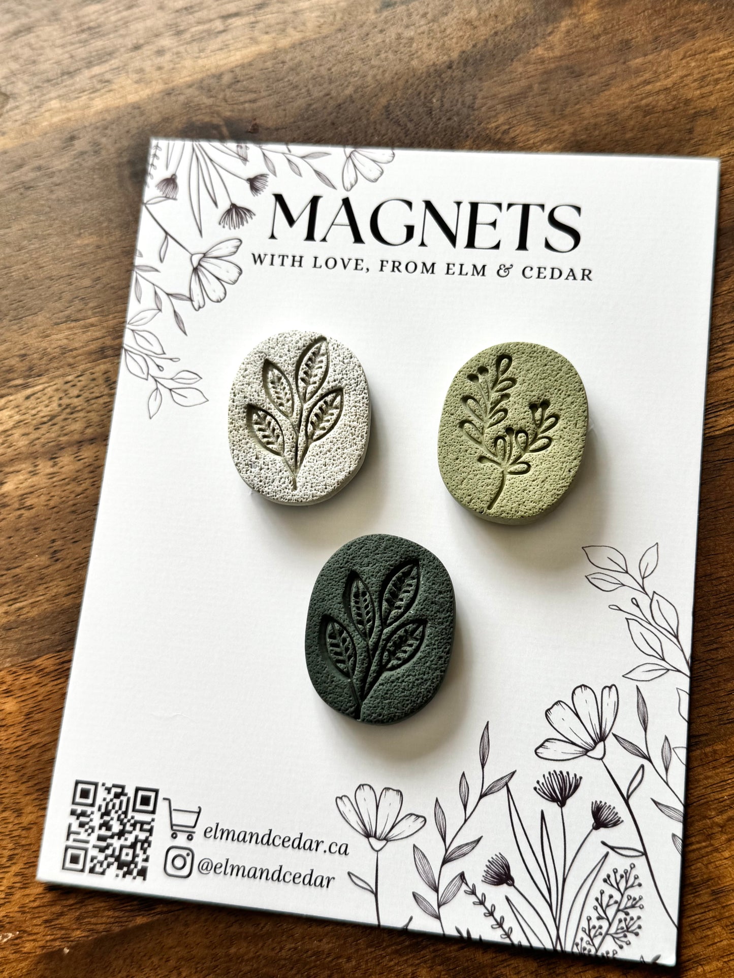 Assorted Botanical Magnet set