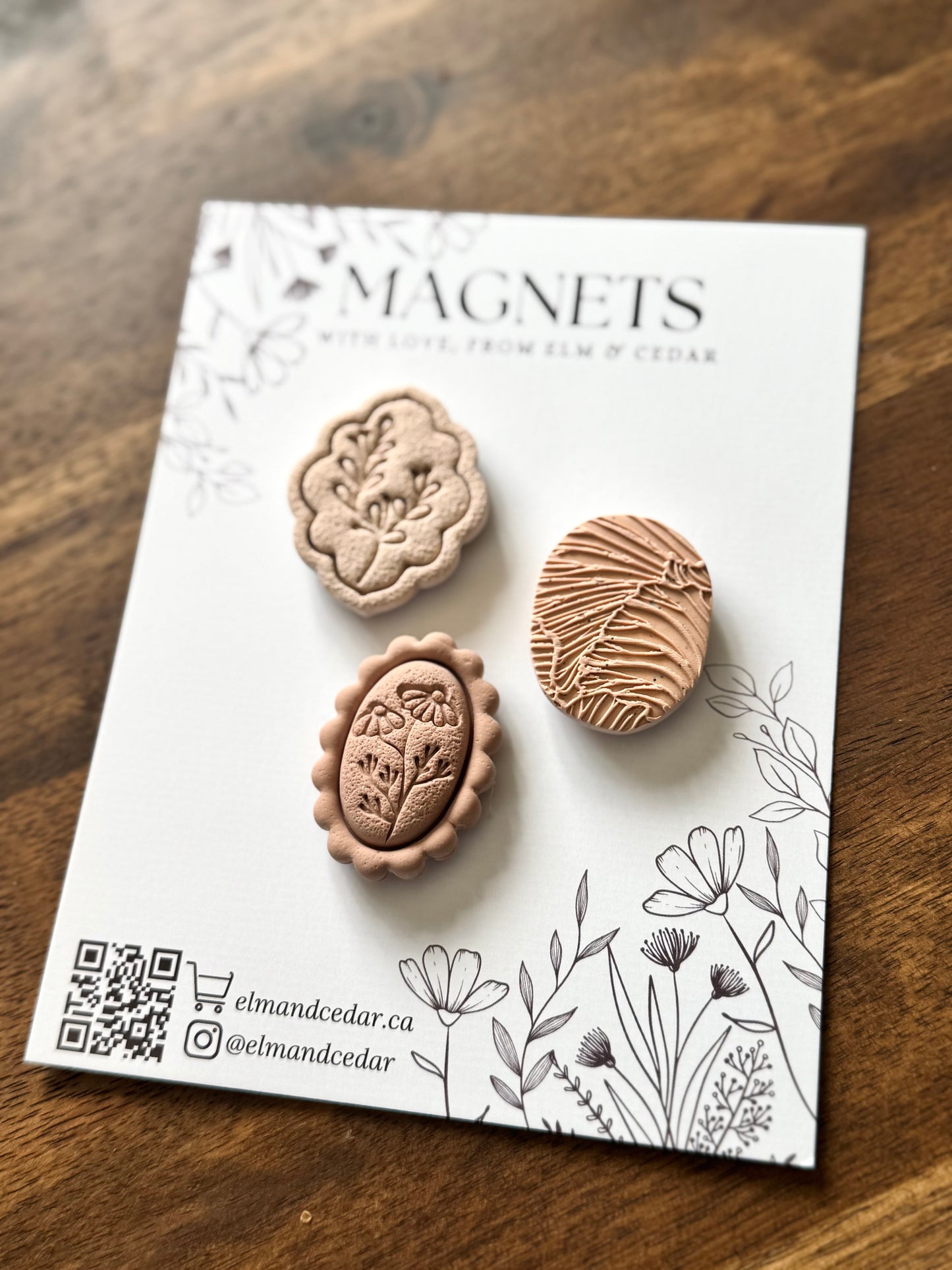 Assorted Floral Magnet set