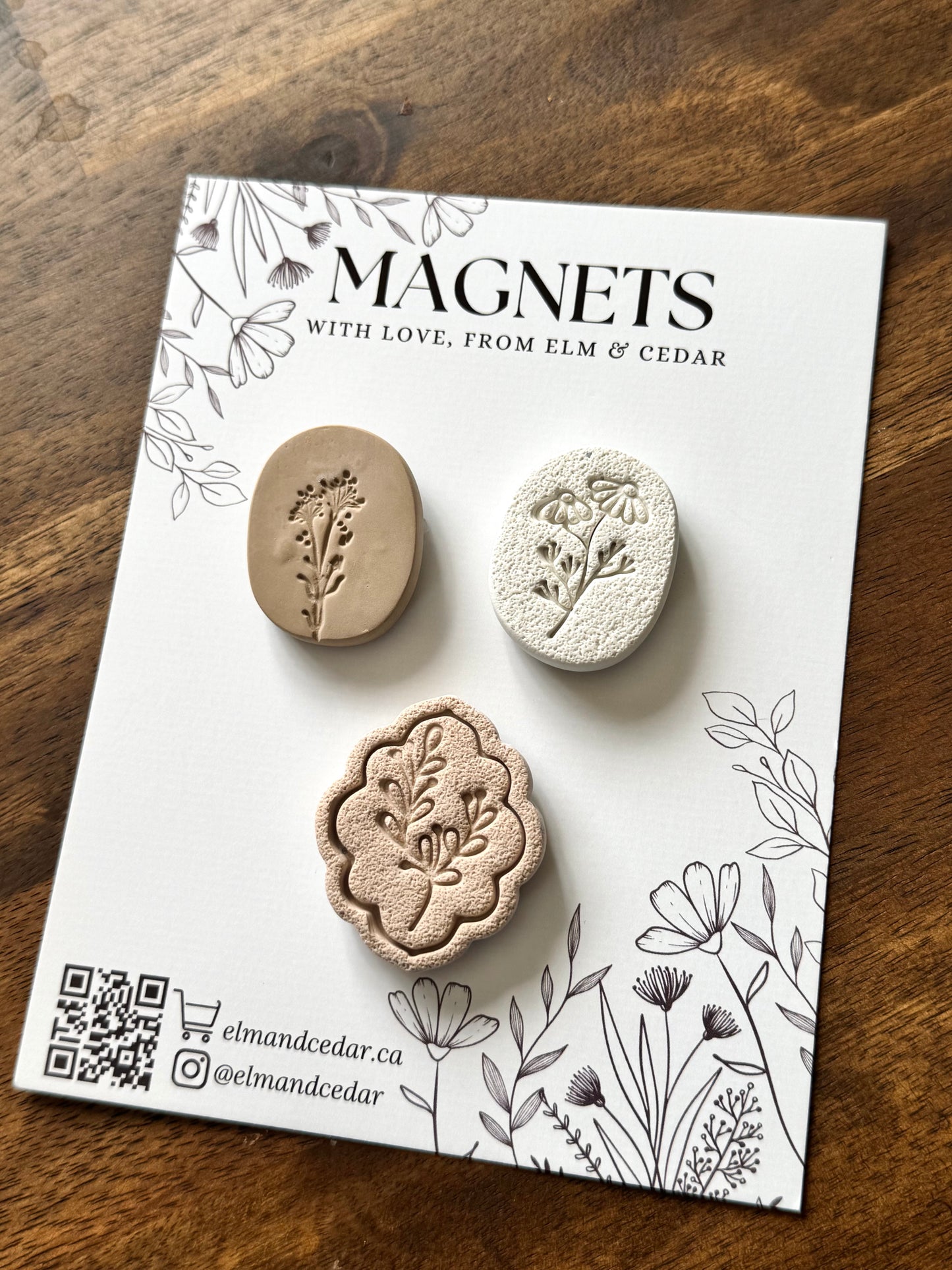 Assorted Floral Magnet set