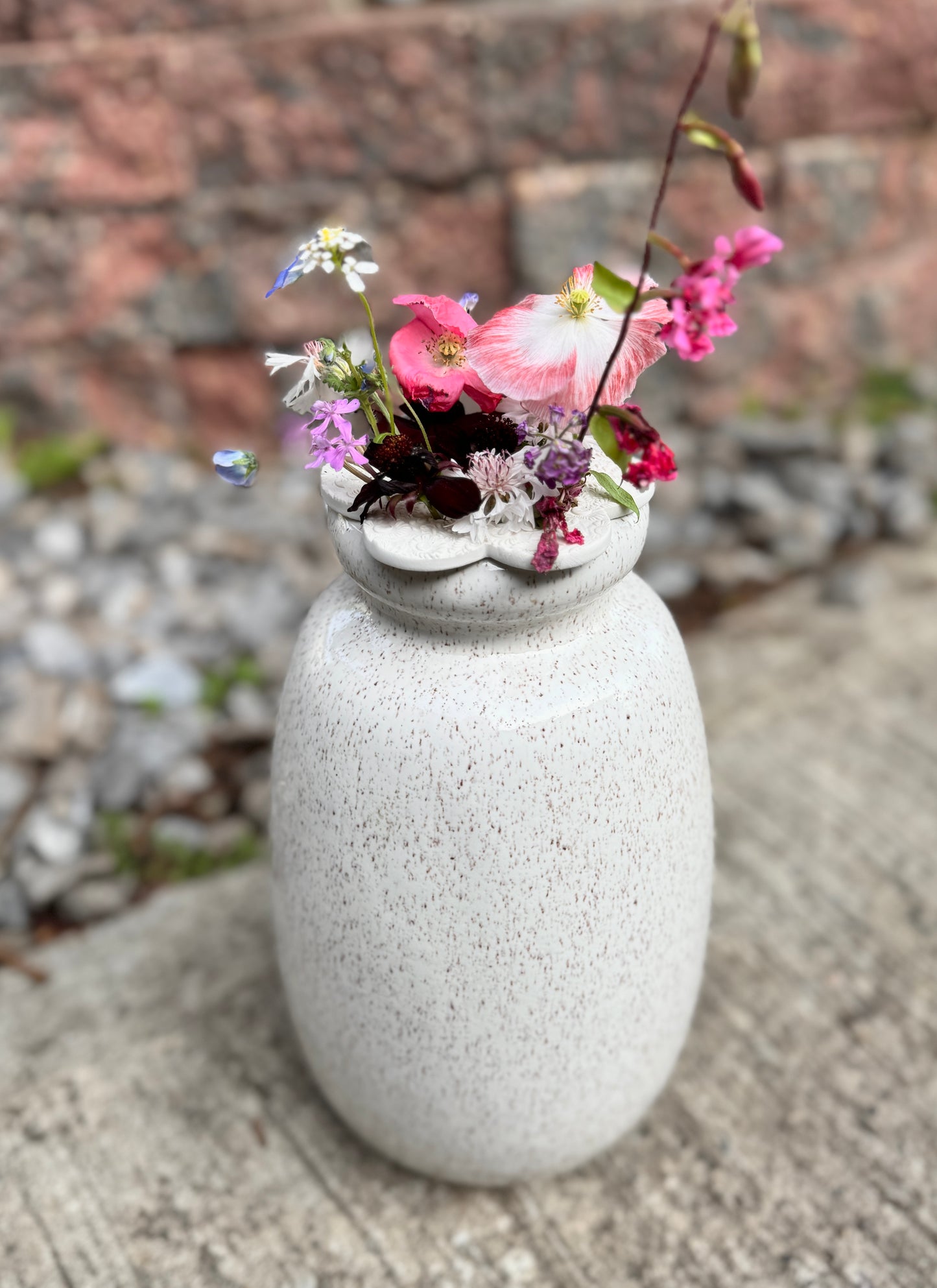 Flower frog/flower arranger for vase