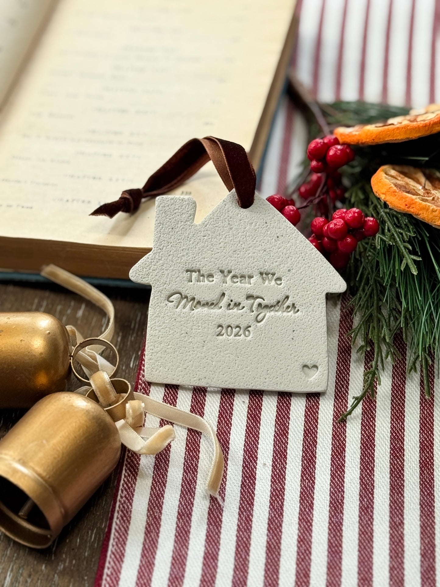 The Year We Moved In Together Ornament: New Home Gift, Housewarming Gift, Moving in Together Gift