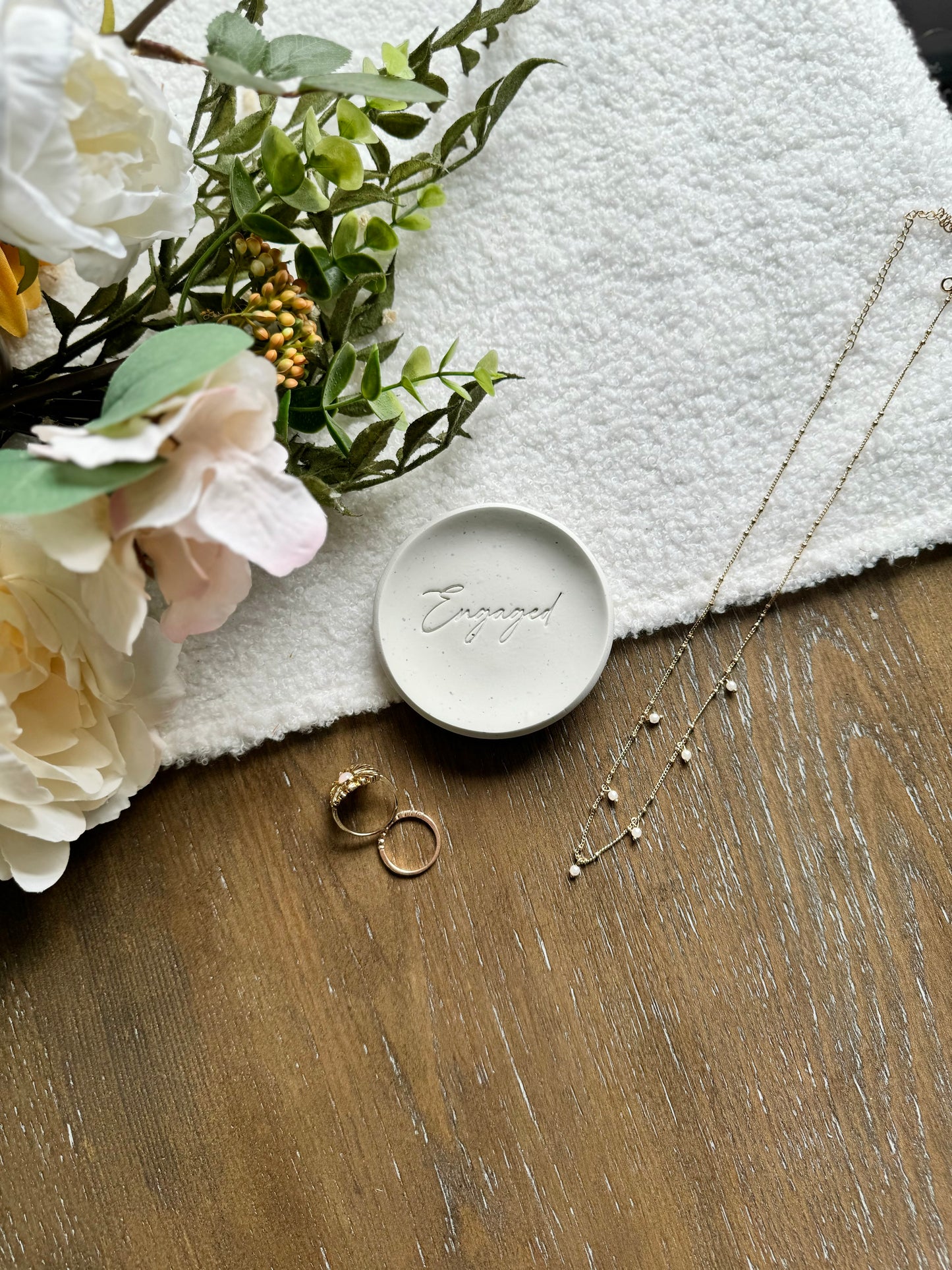 Engaged/Married Ring Dish