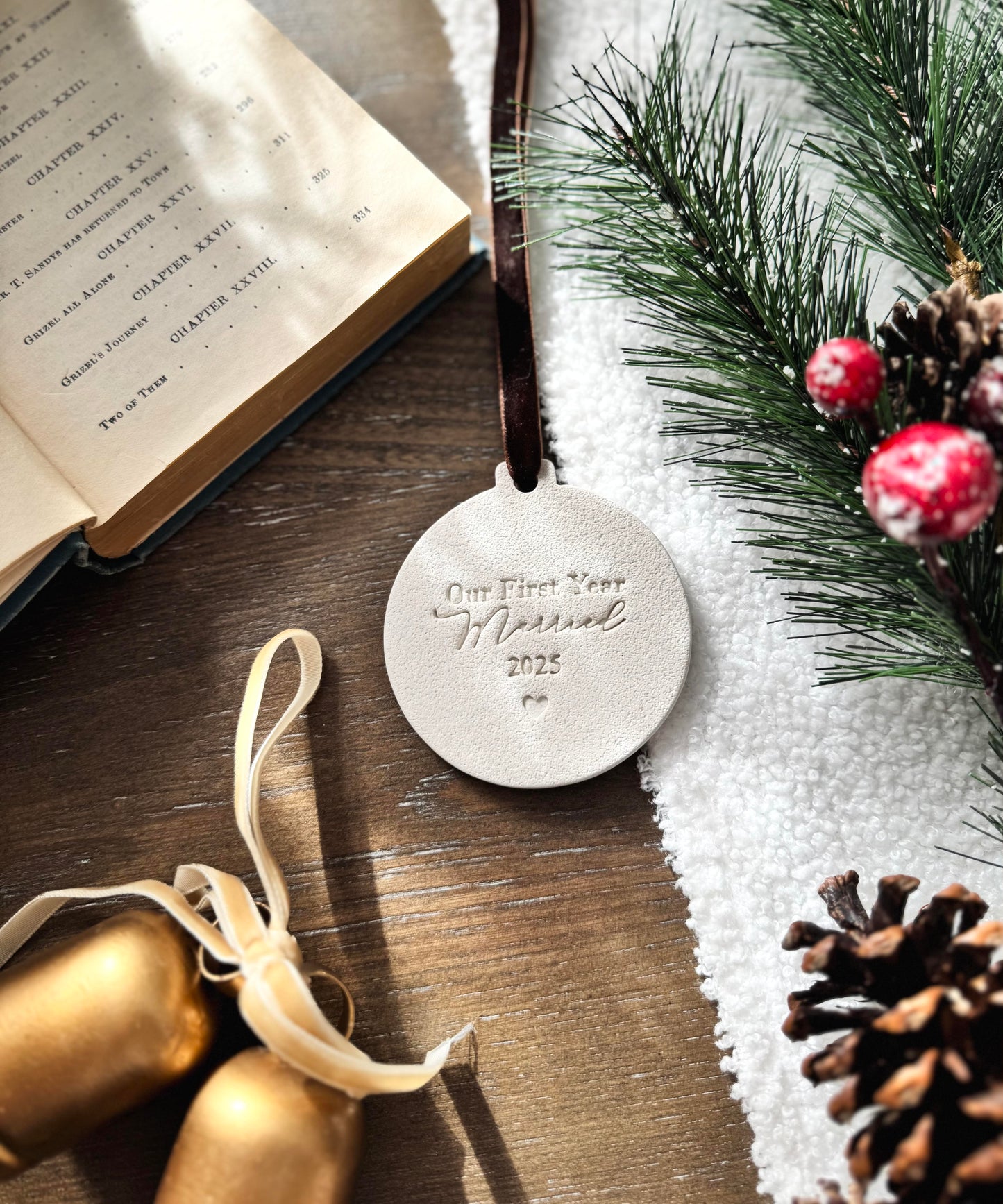 "Our First Year Married" Personalized Couple Ornament