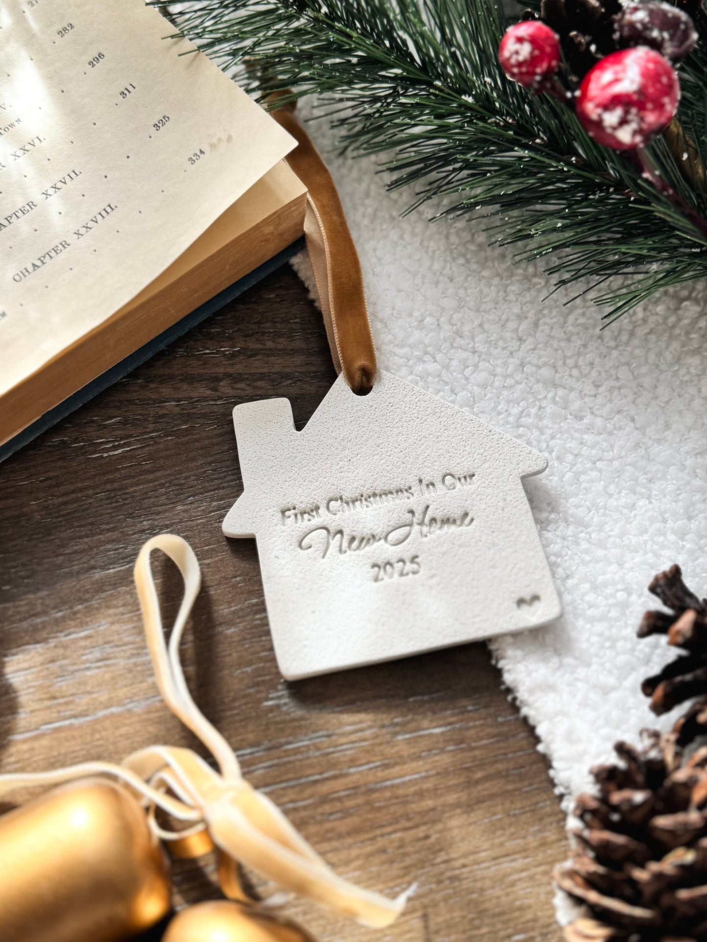 "The Year We Bought Our First Home" Ornament: First Time Homeowner Gift, Housewarming Gift, Realtor Gift, New Home Keepsake