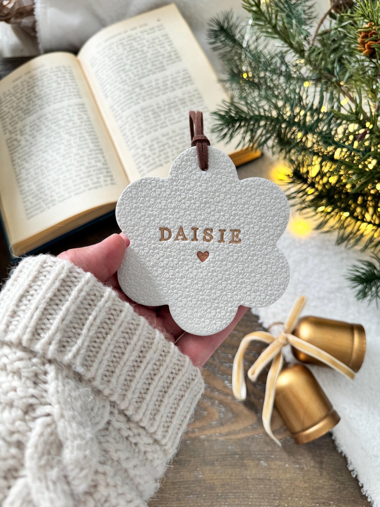 Personalized Flower Name Ornament