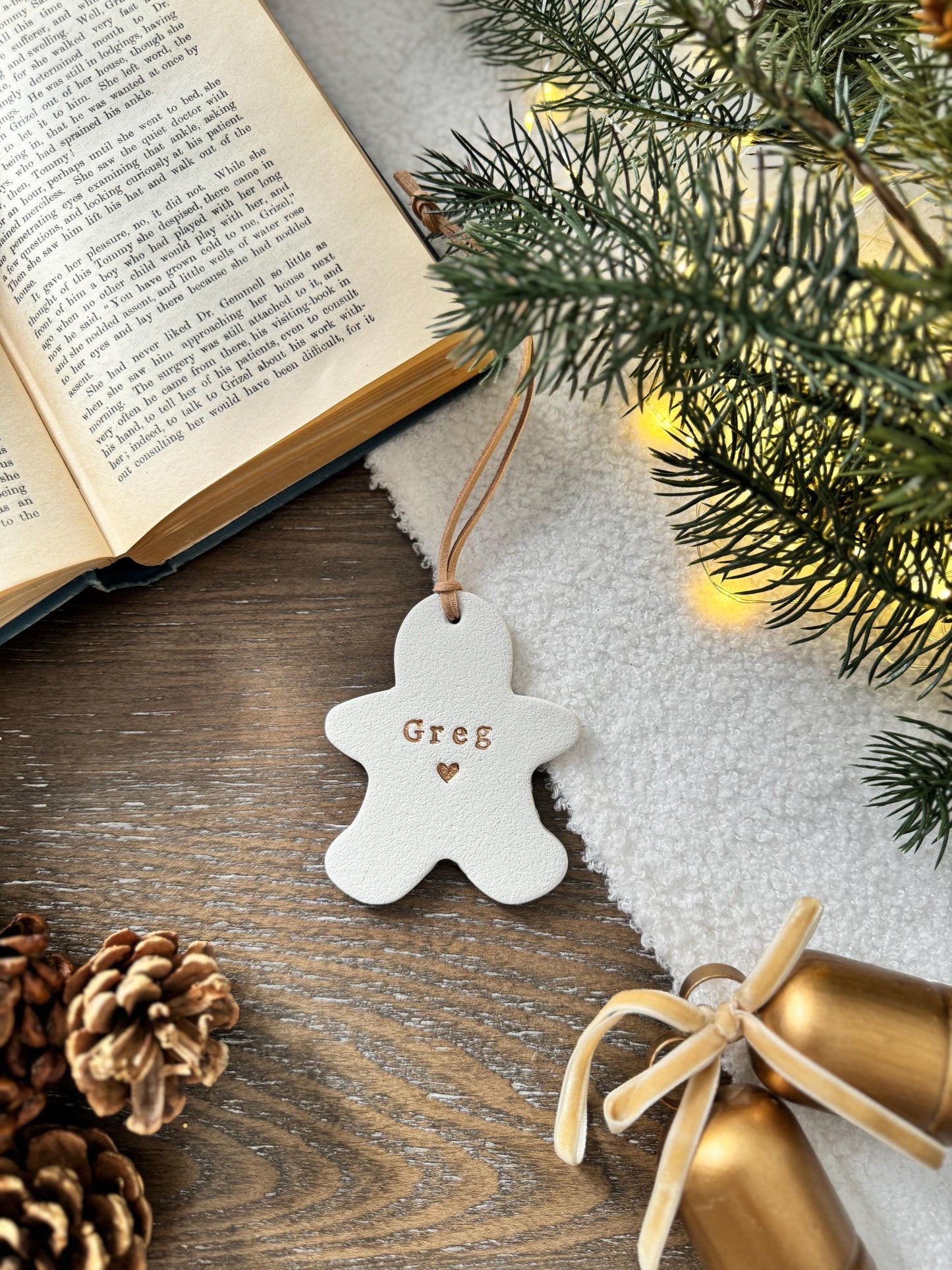 Personalized Gingerbread Name Ornament