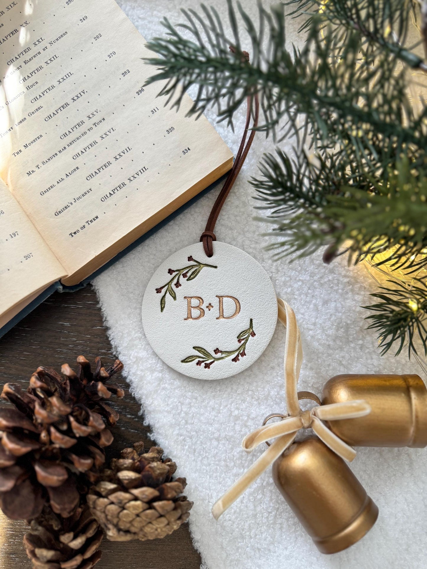 Handpainted Personalized Couple Ornament