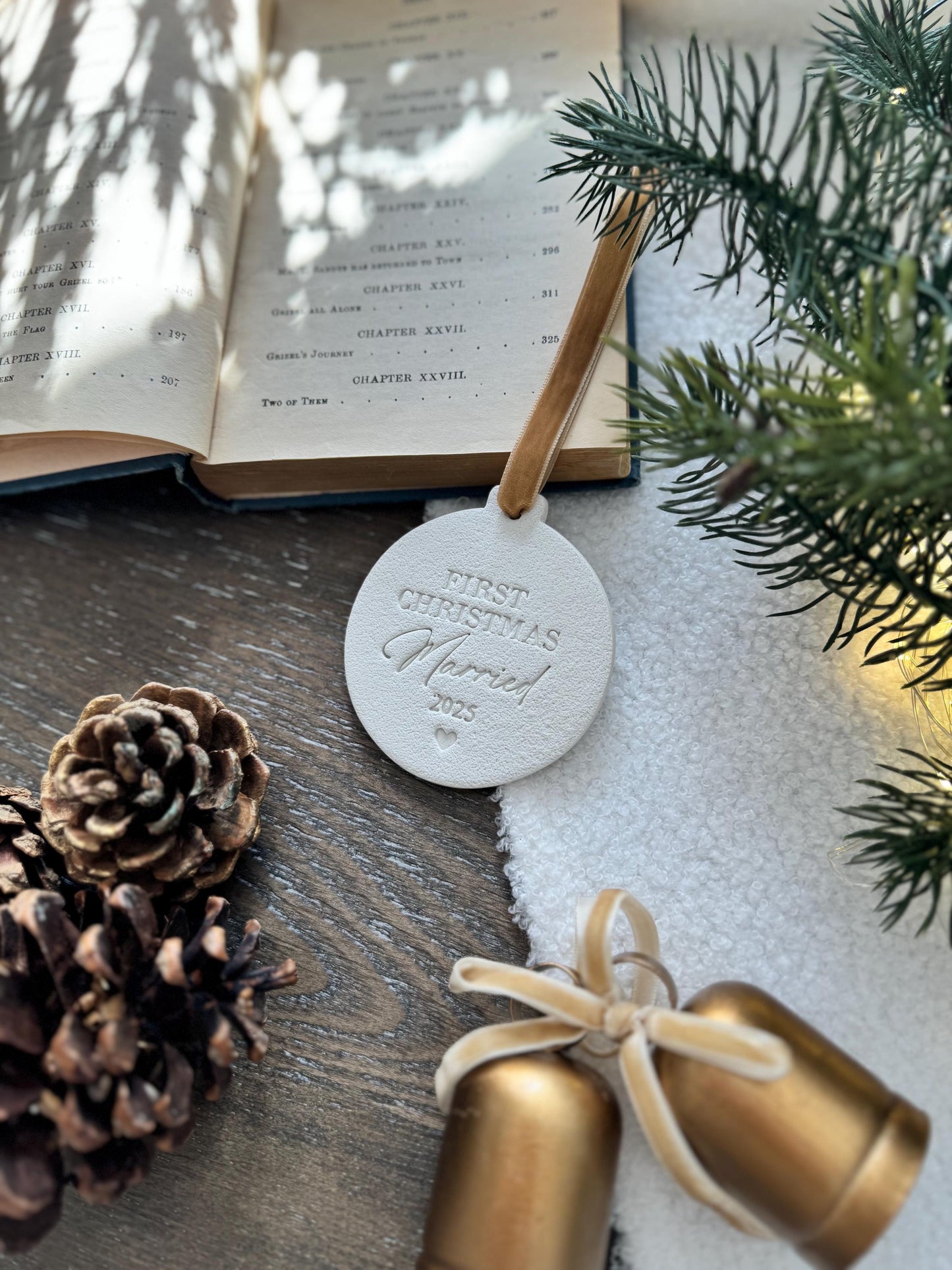 First Christmas Married Personalized Ornament