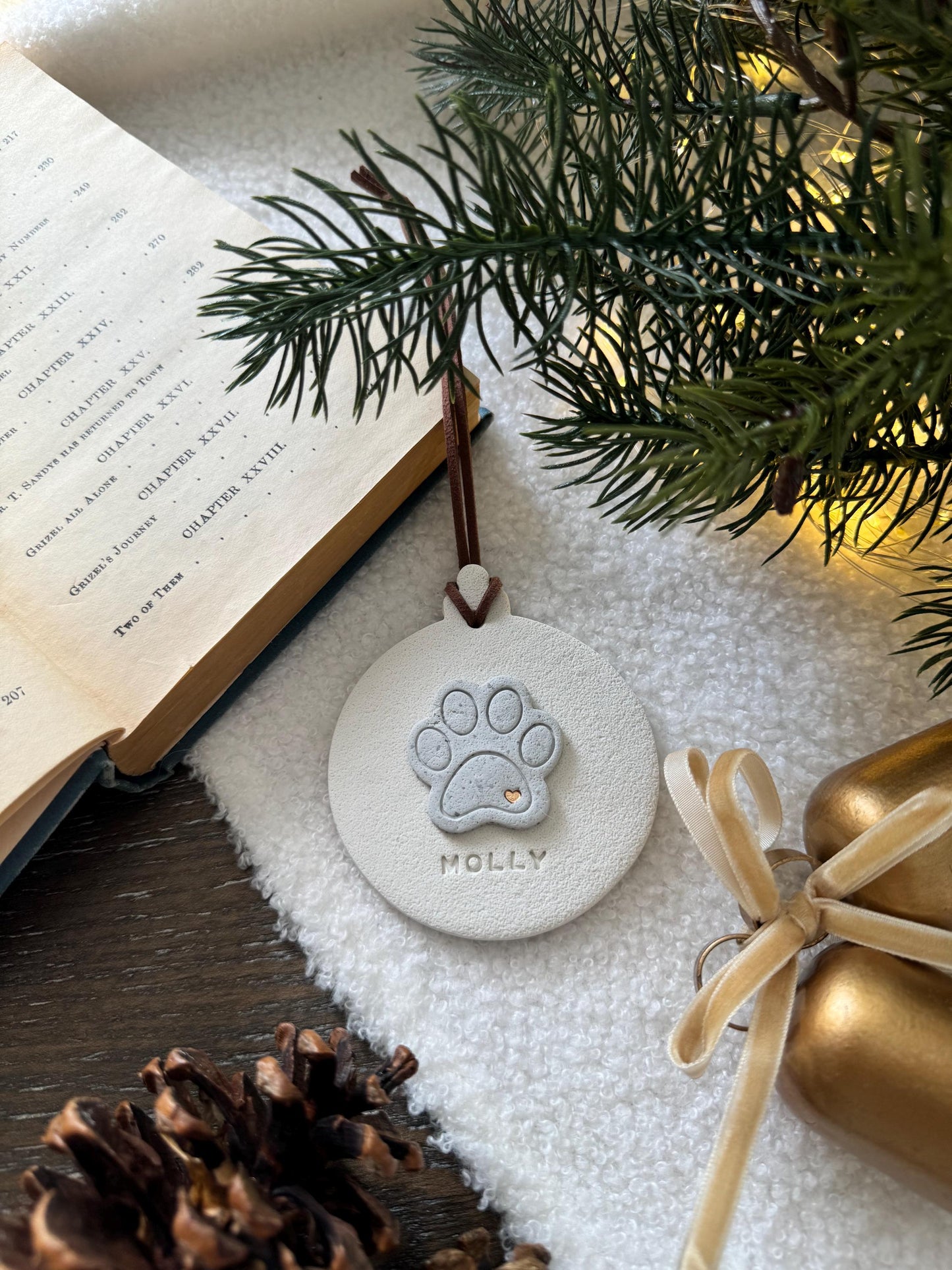 Custom Dog Paw Ornament