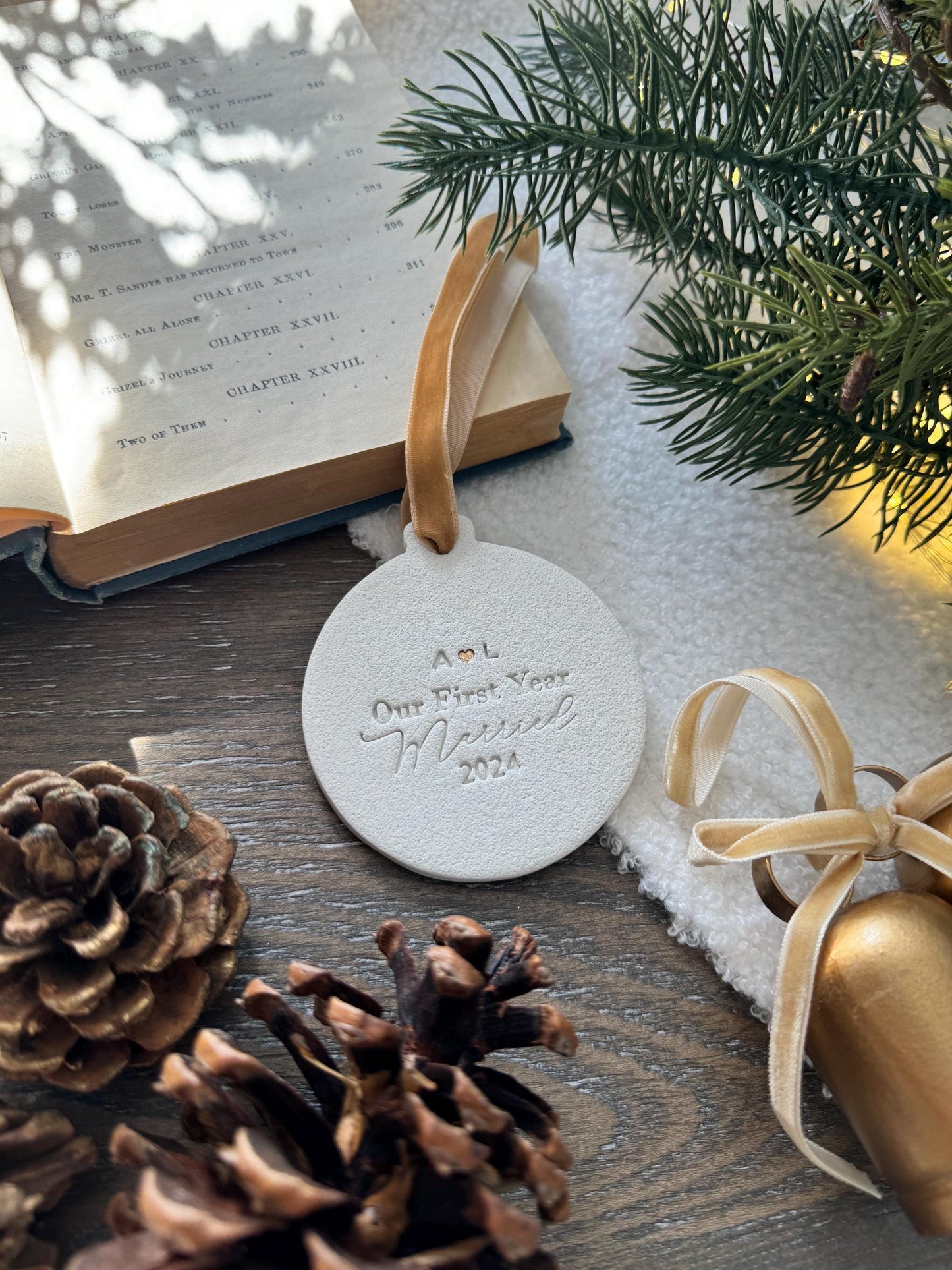 First Year Married Personalized Ornament