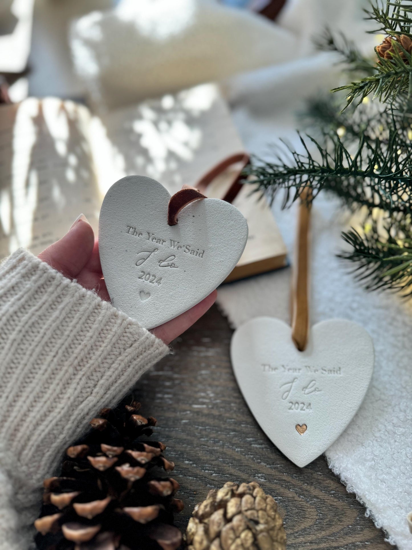 "The Year We Said I Do" Personalized Couple Ornament