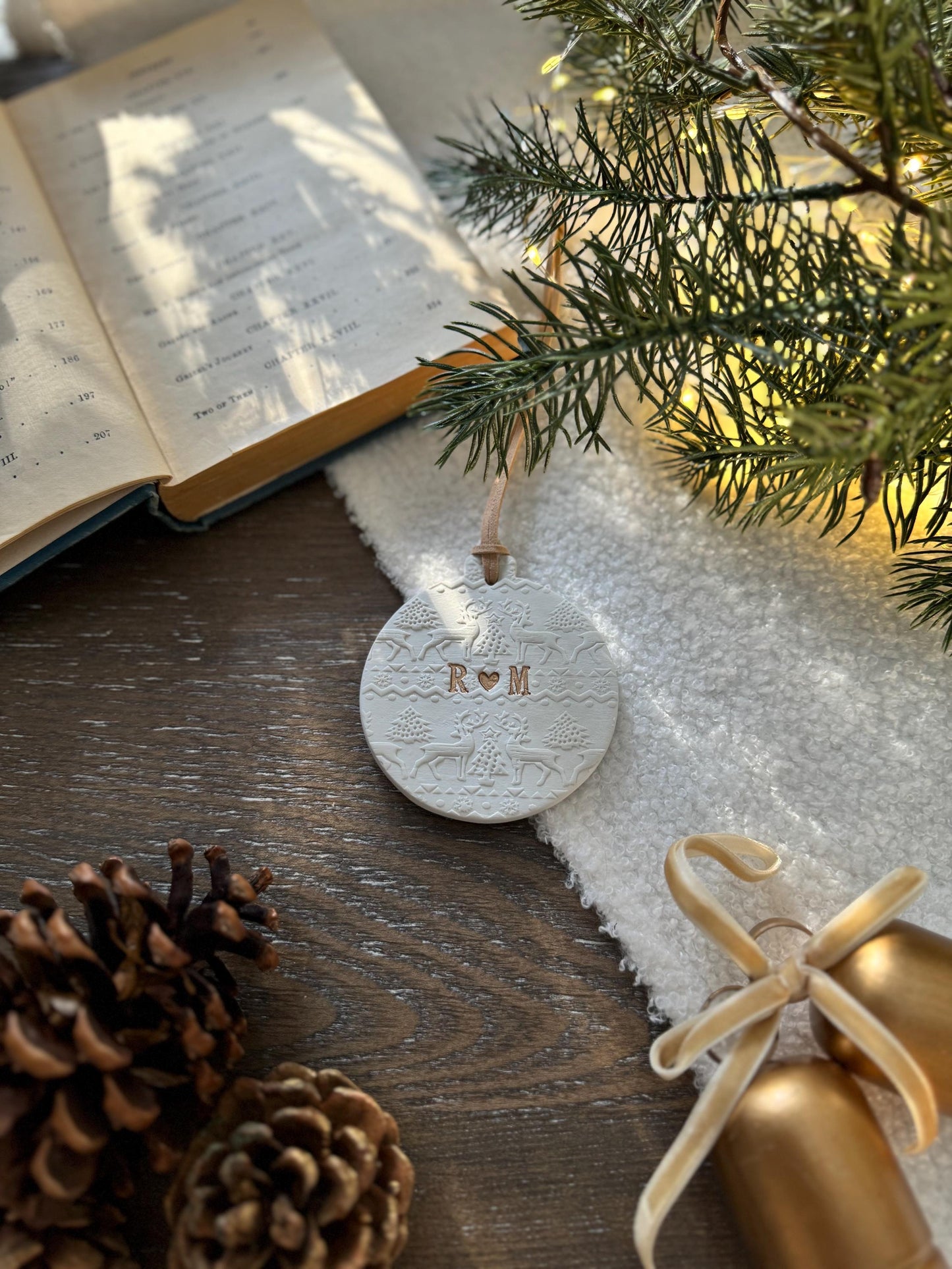 Personalized Couple Bauble Ornament