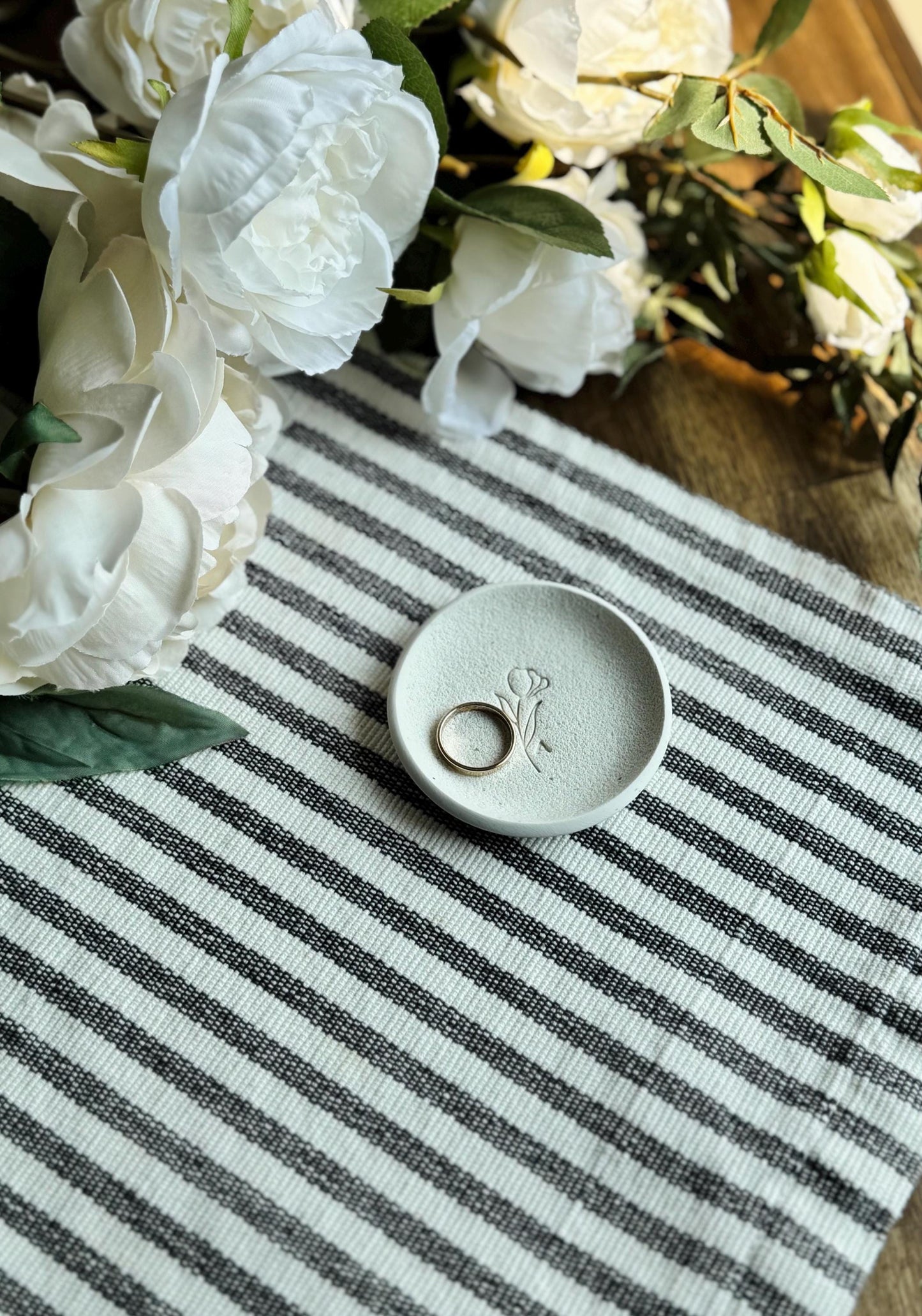 Personalized Botanical Jewelry Dish | Bridesmaid Gifts | Gift for the bride