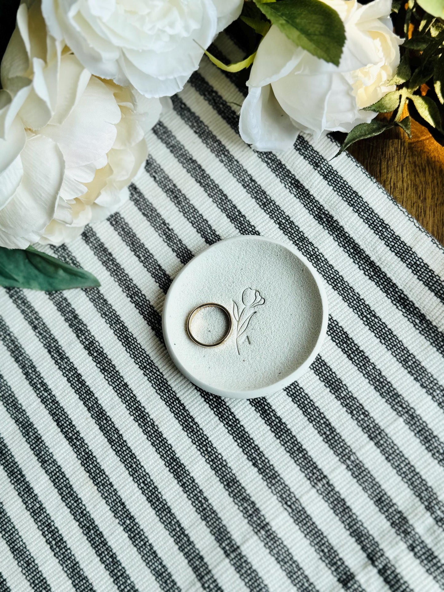 Personalized Botanical Jewelry Dish | Bridesmaid Gifts | Gift for the bride