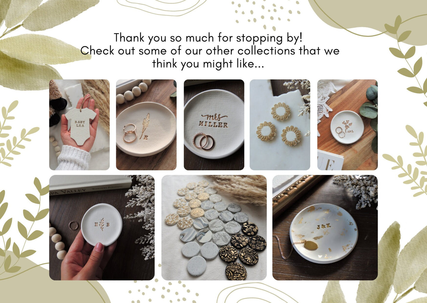 Leaf Personalized Ring Dish