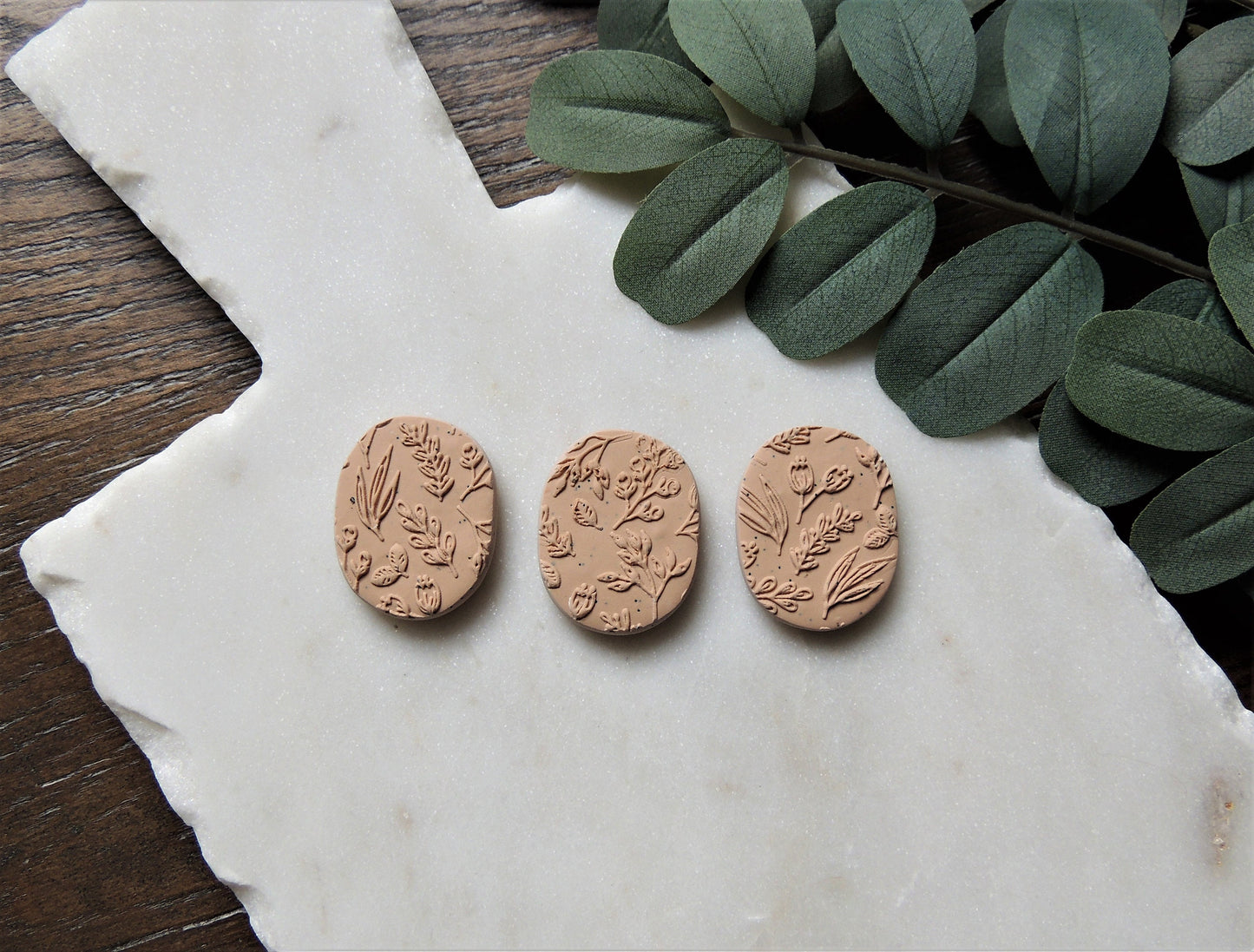 peach colored magnets with floral embossed design, perfect for house warming gift