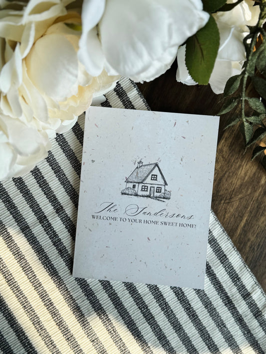 Personalized New Home Greeting Card/Housewarming Card