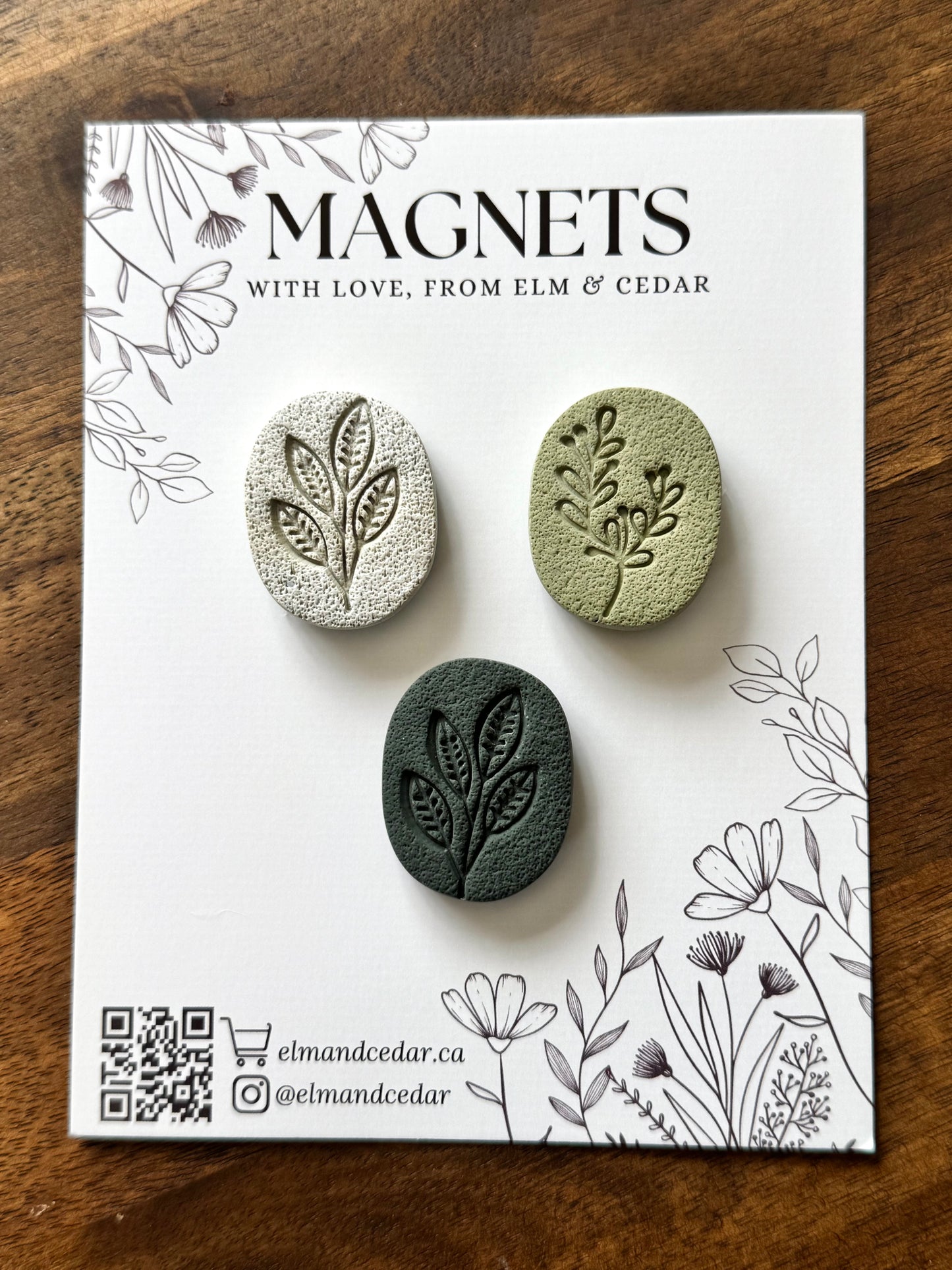 Assorted Botanical Magnet set