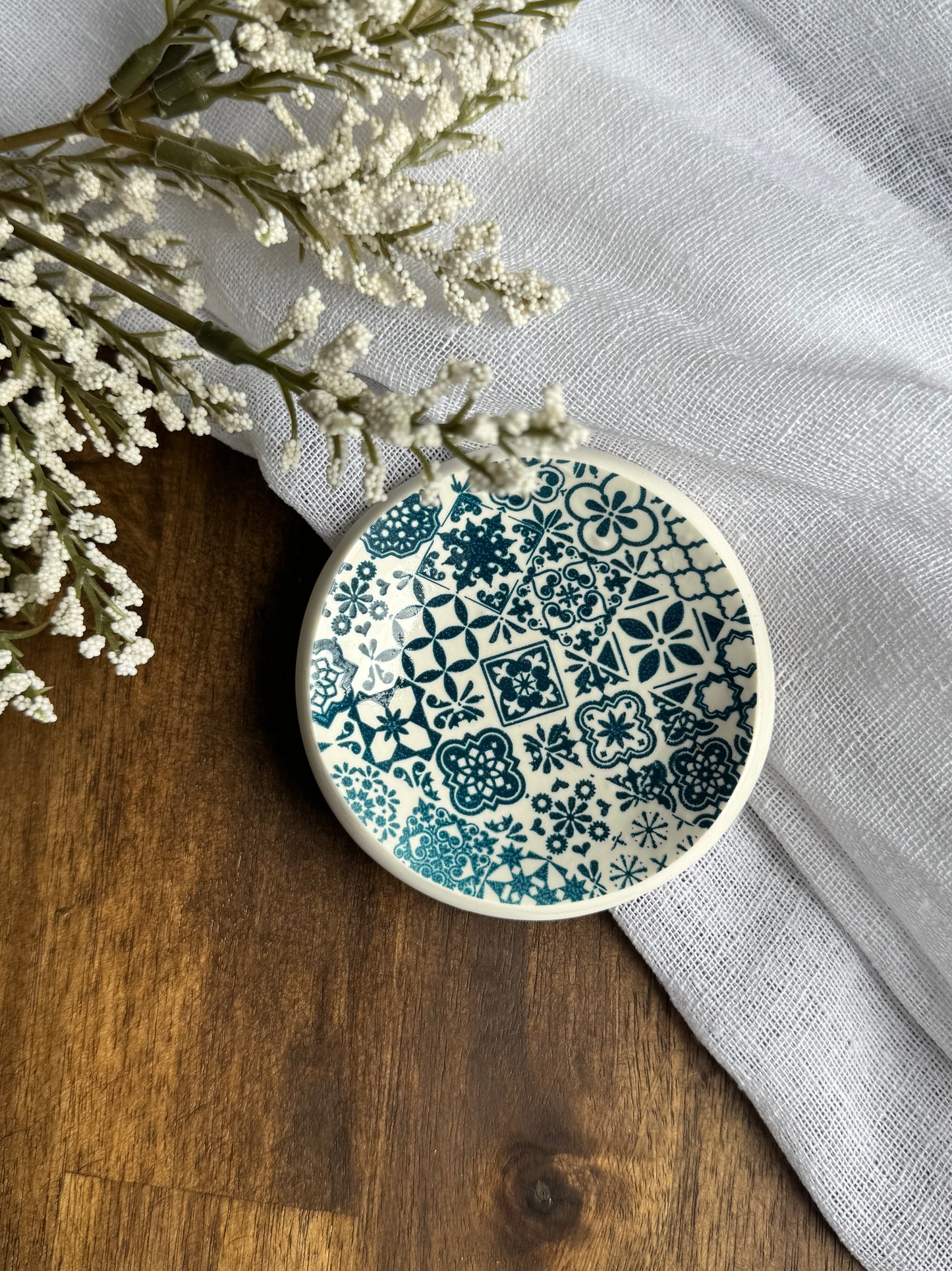 Mediterranean Tile Ring Dish