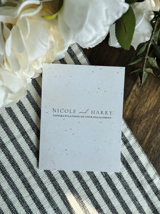 Personalized Engagement/Wedding Couple Greeting Card