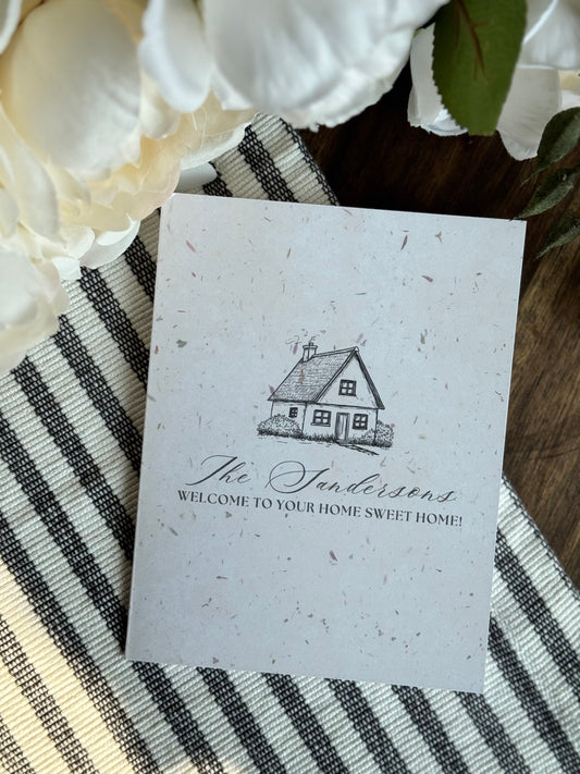 Personalized New Home Greeting Card/Housewarming Card