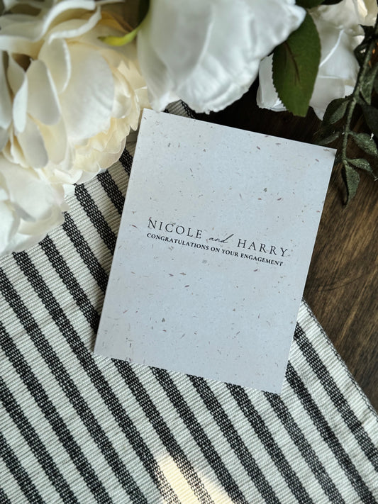 Personalized Engagement/Wedding Couple Greeting Card