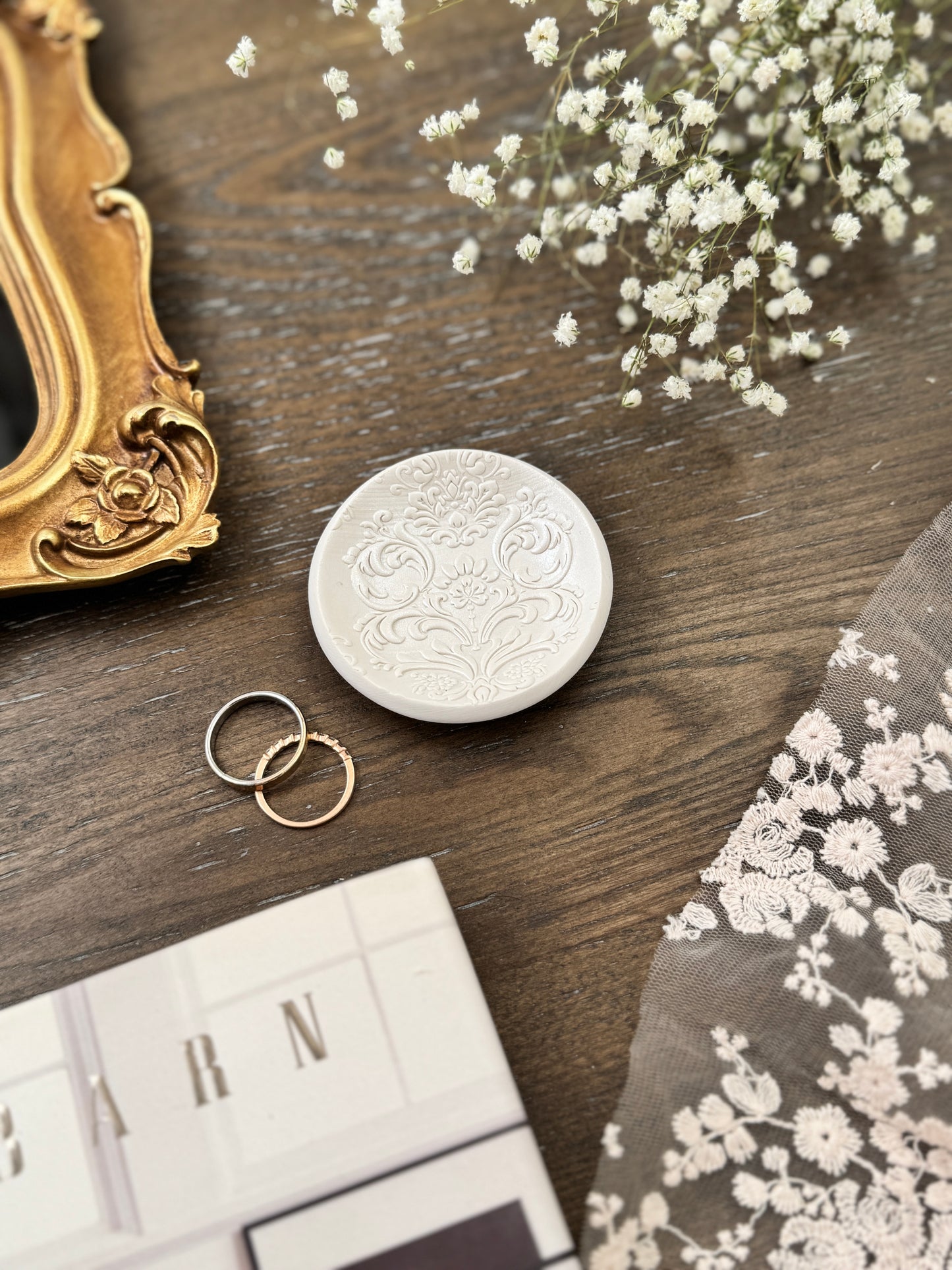 Lace, small, Flat Lay Styling Ring Dish