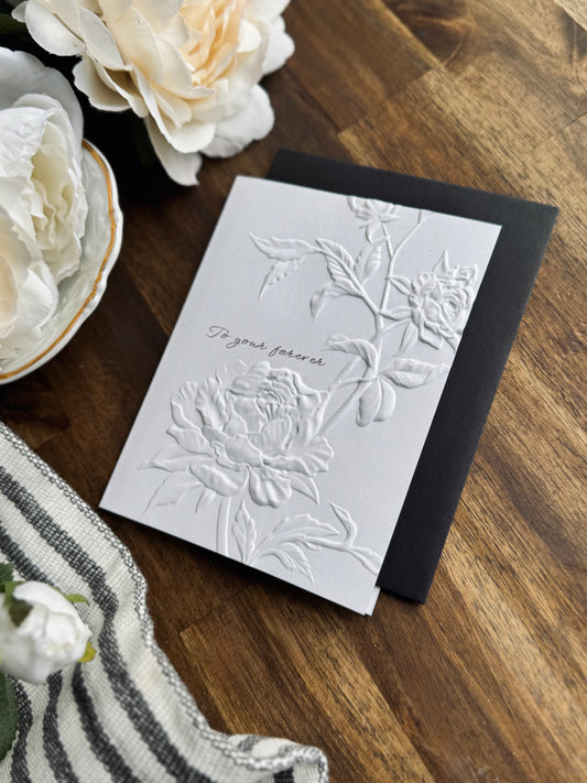 “To your forever”/engagement/wedding Greeting Card