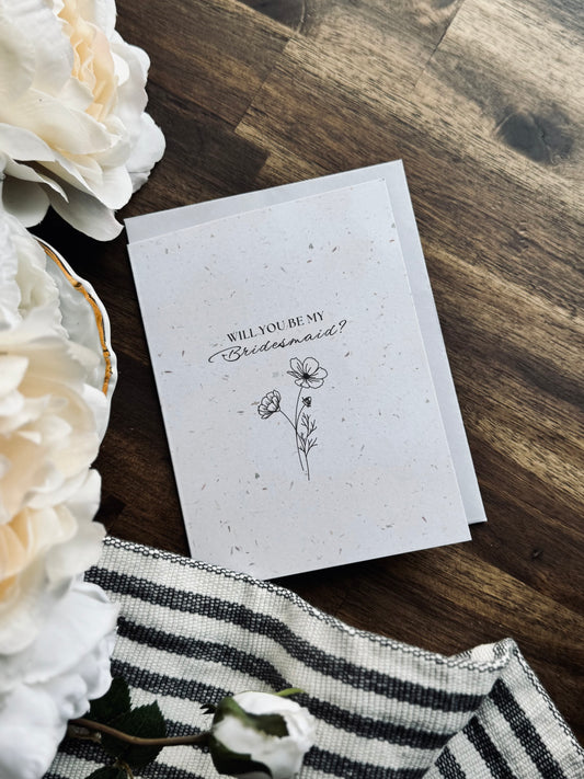Bridesmaid/Maid of Honour Proposal Greeting Card