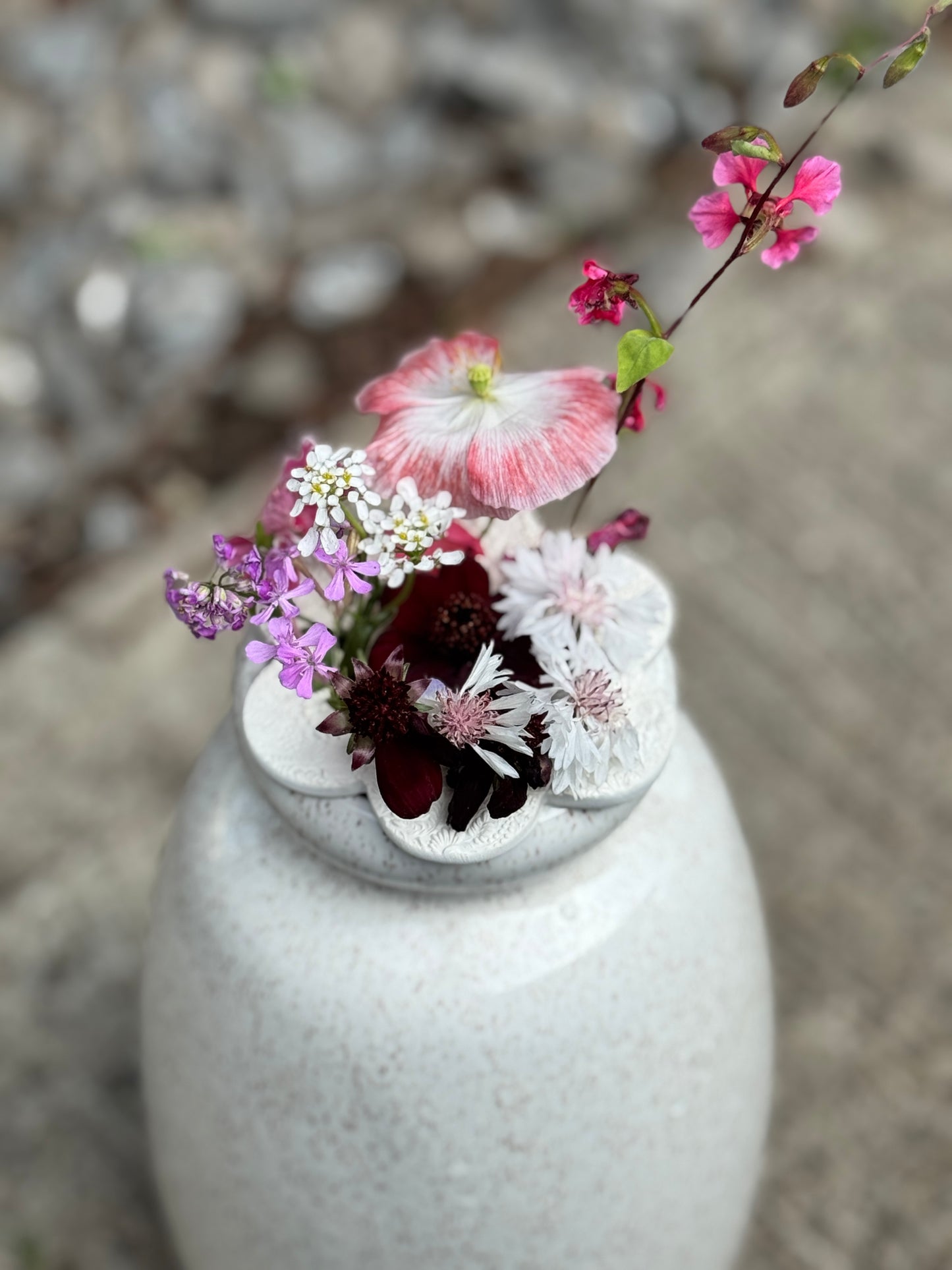 Flower frog/flower arranger for vase