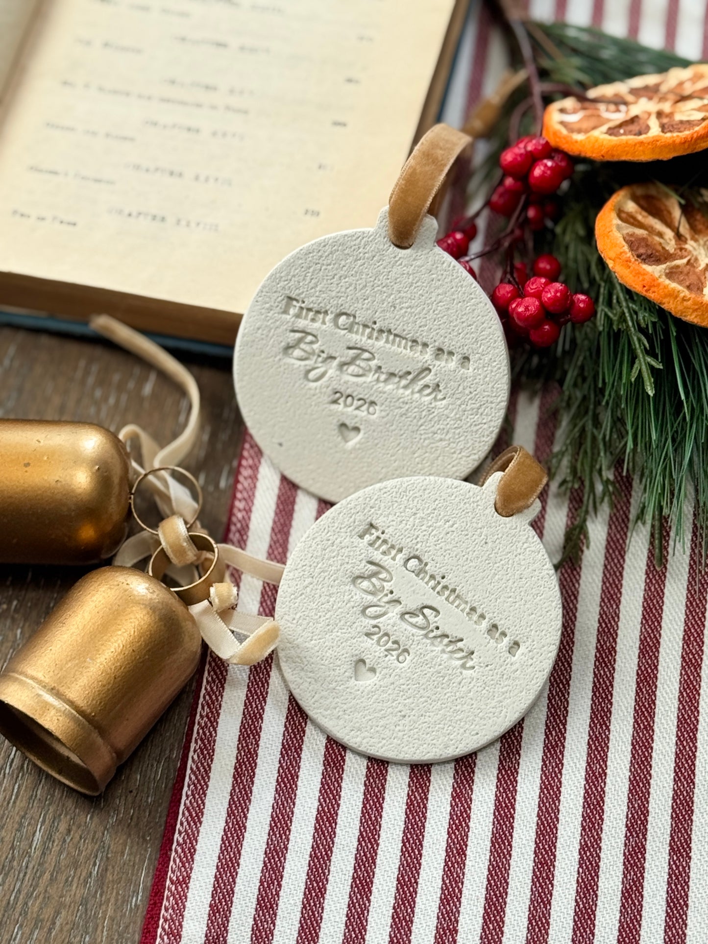 Personalized Sibling Ornament