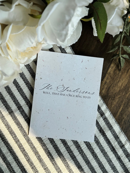 Personalized Engagement/Wedding Couple Greeting Card