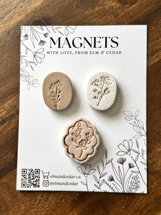 Assorted Floral Magnet set