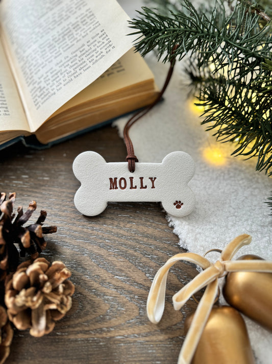 Personalized Dog Bone Ornament