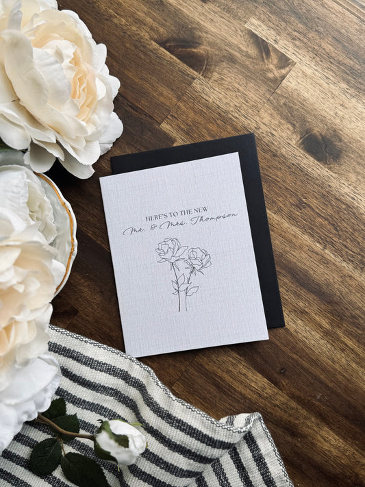 Personalized Engagement/Wedding Greeting Card