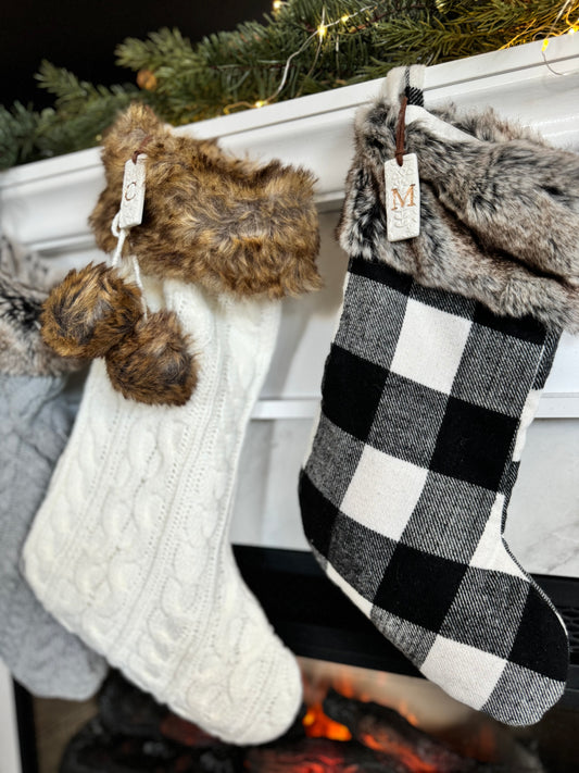 Rectangle Christmas Stocking Tag