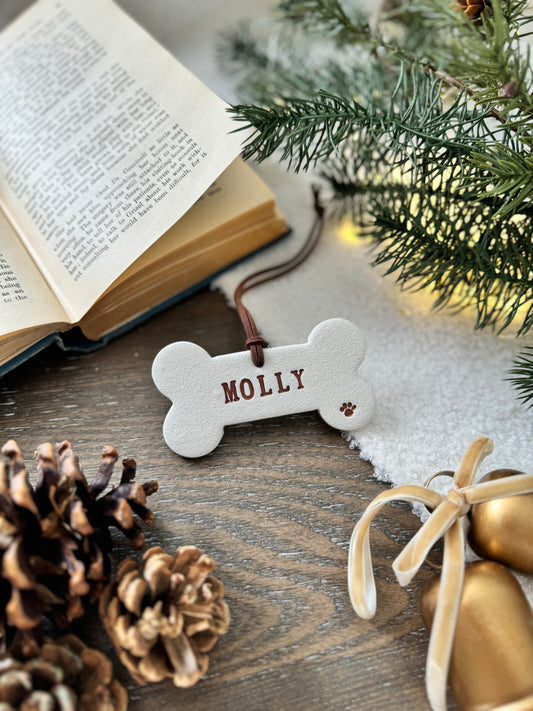 Personalized Dog Bone Ornament