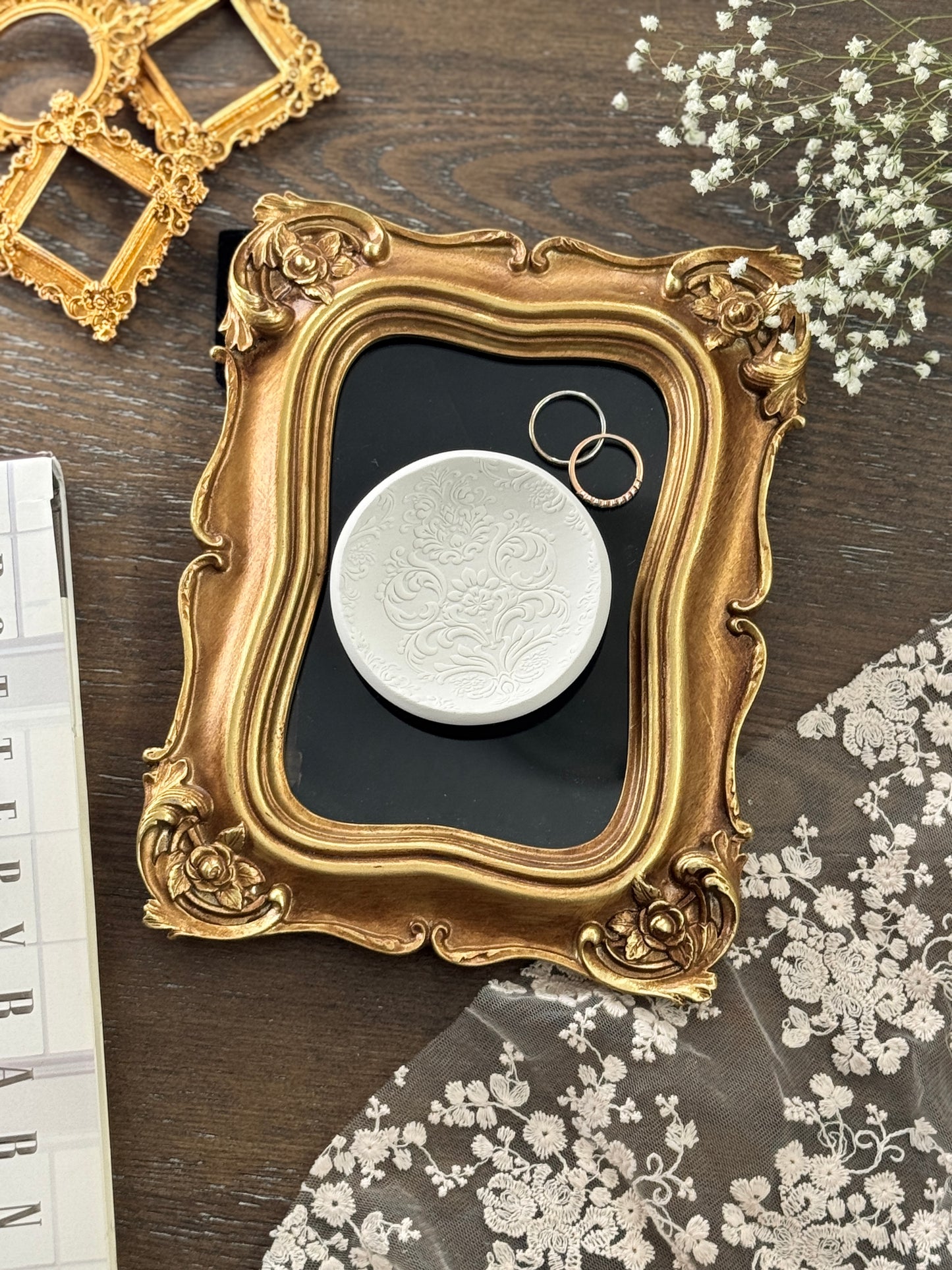 Lace, medium, Flat Lay Styling Ring Dish