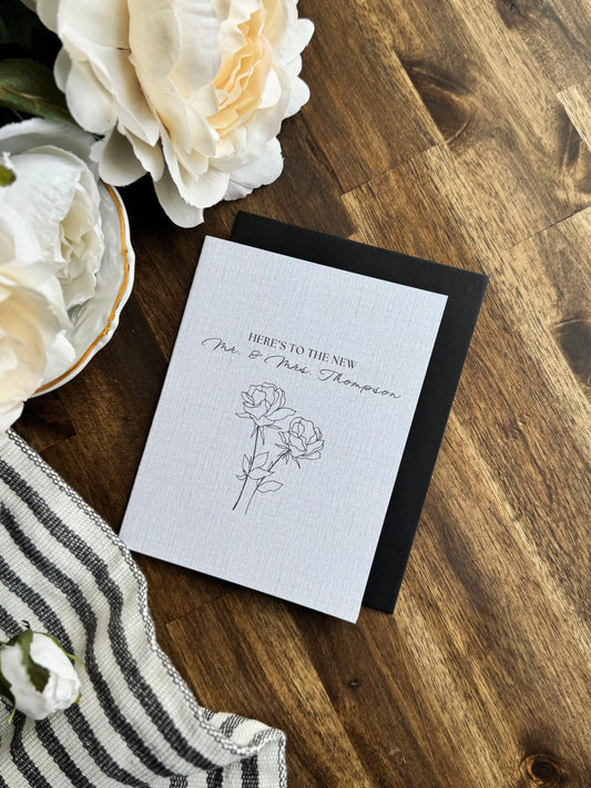 Personalized Engagement/Wedding Greeting Card