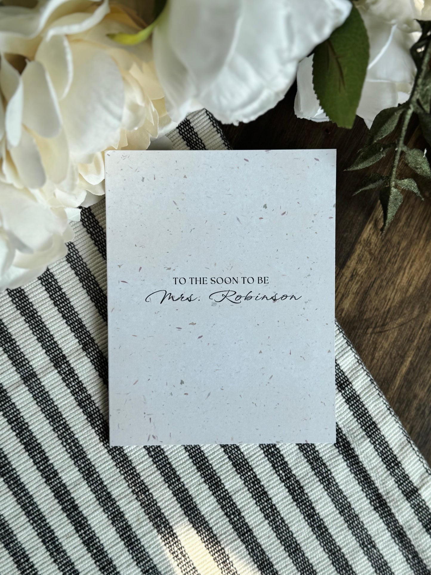 Personalized Future Mrs Greeting Card/Bridal Shower Gift