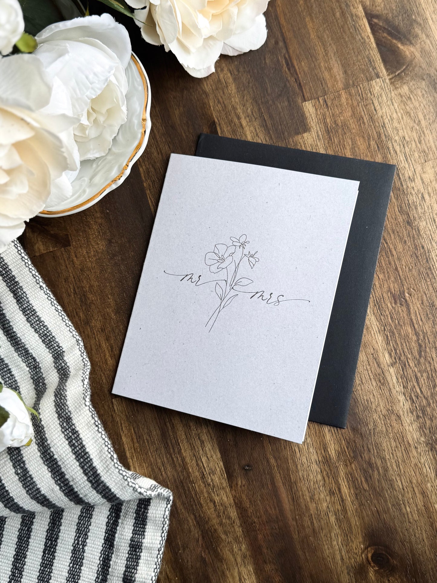 Mr & Mrs Engagement/Wedding Greeting Card
