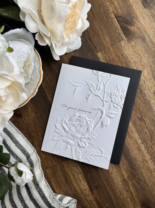 “To your forever”/engagement/wedding Greeting Card