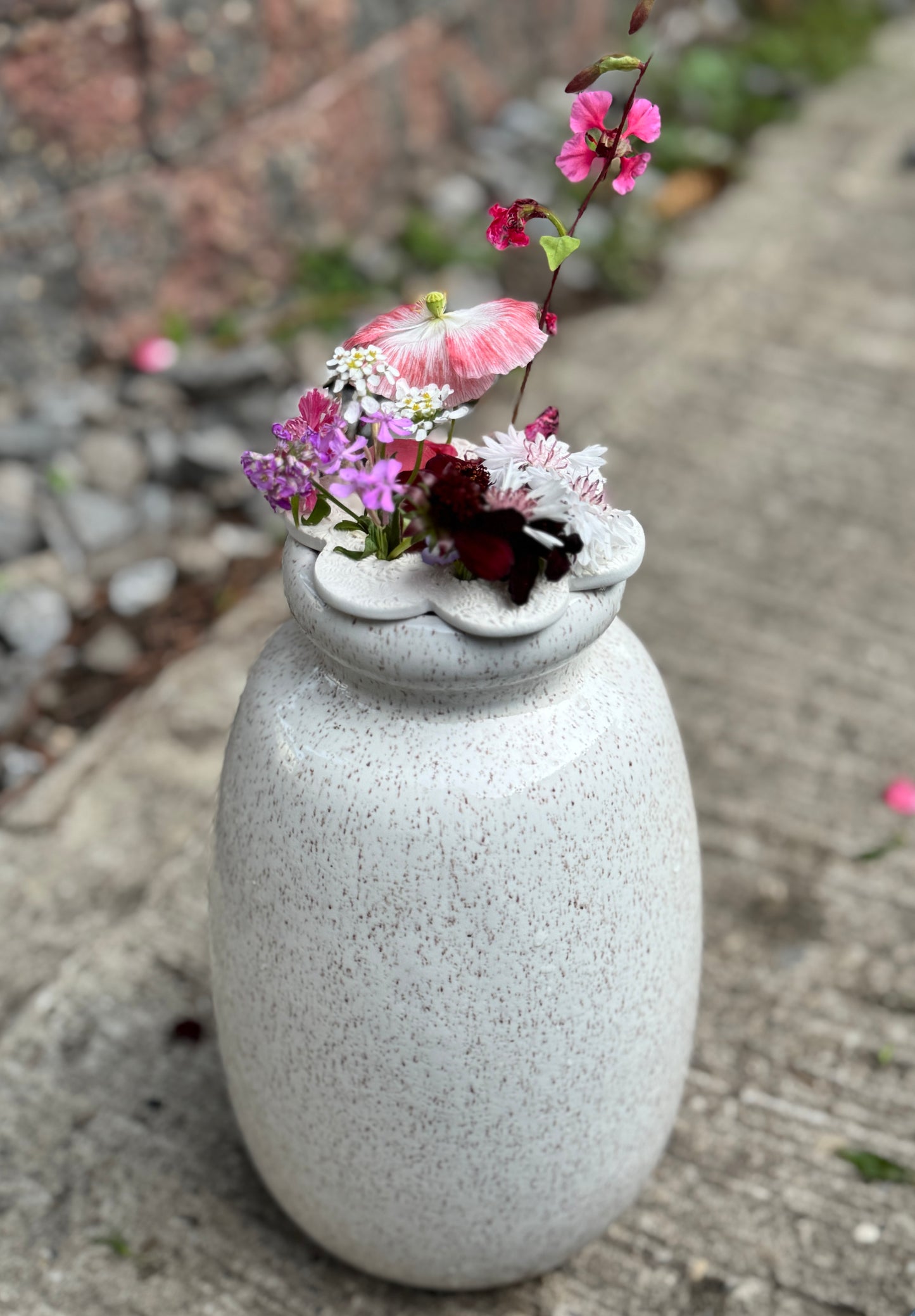 Flower frog/flower arranger for vase