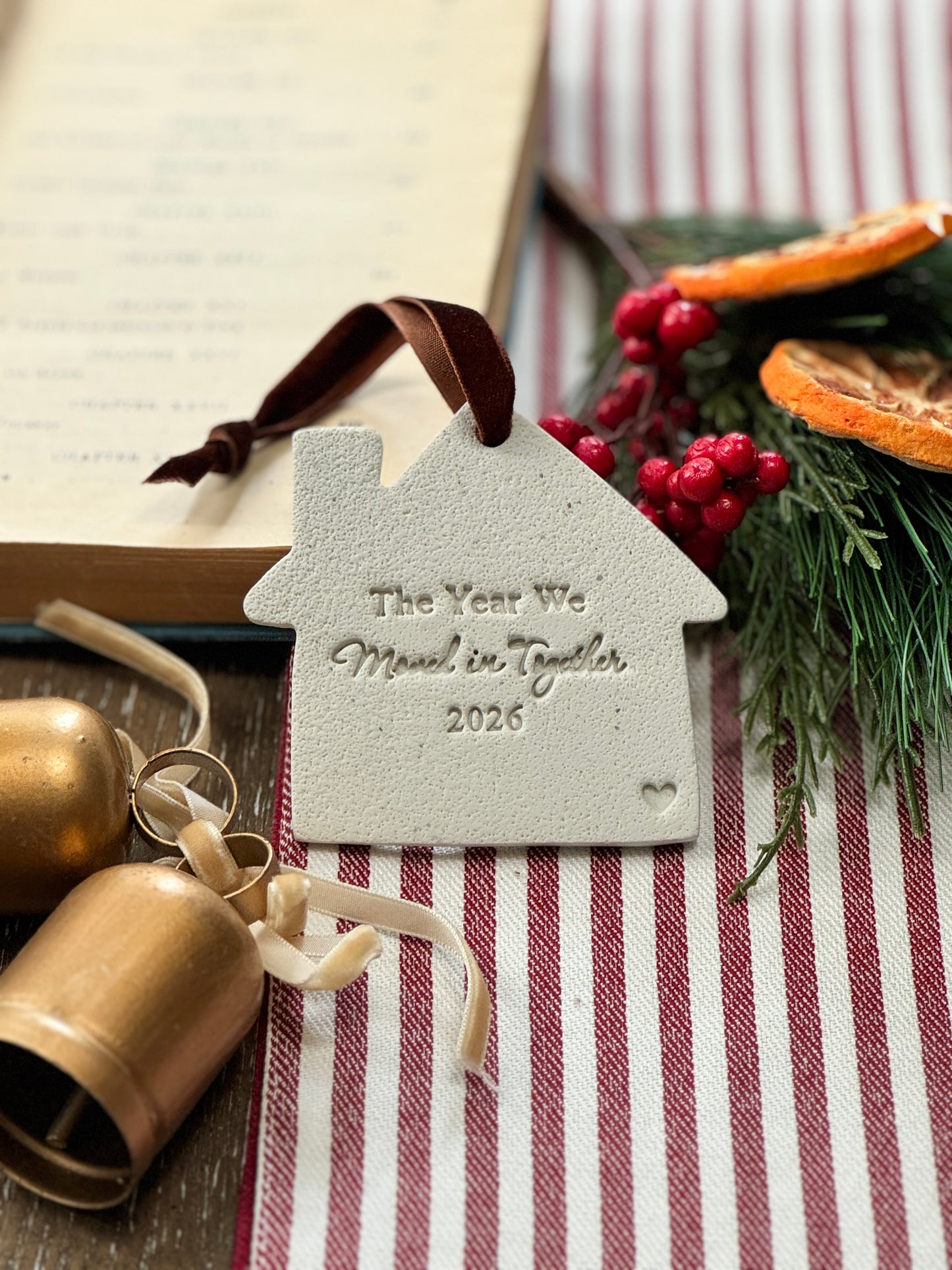 The Year We Moved In Together Ornament: New Home Gift, Housewarming Gift, Moving in Together Gift