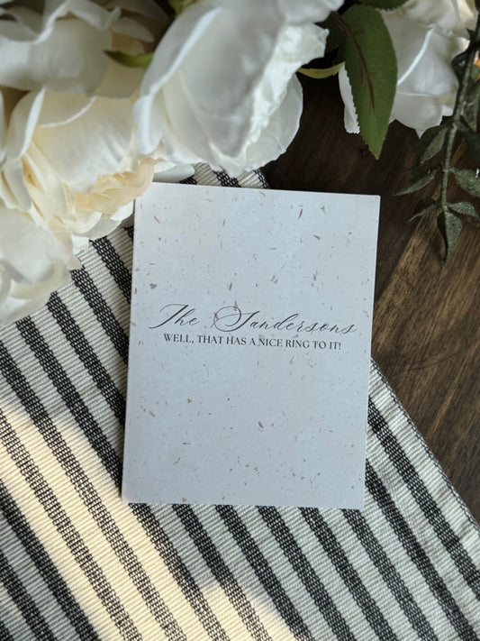 Personalized Engagement/Wedding Couple Greeting Card