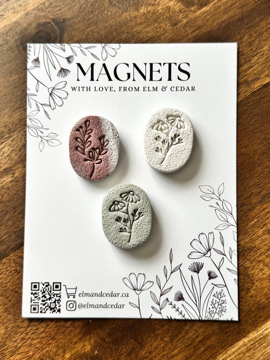 Assorted Floral Magnet set