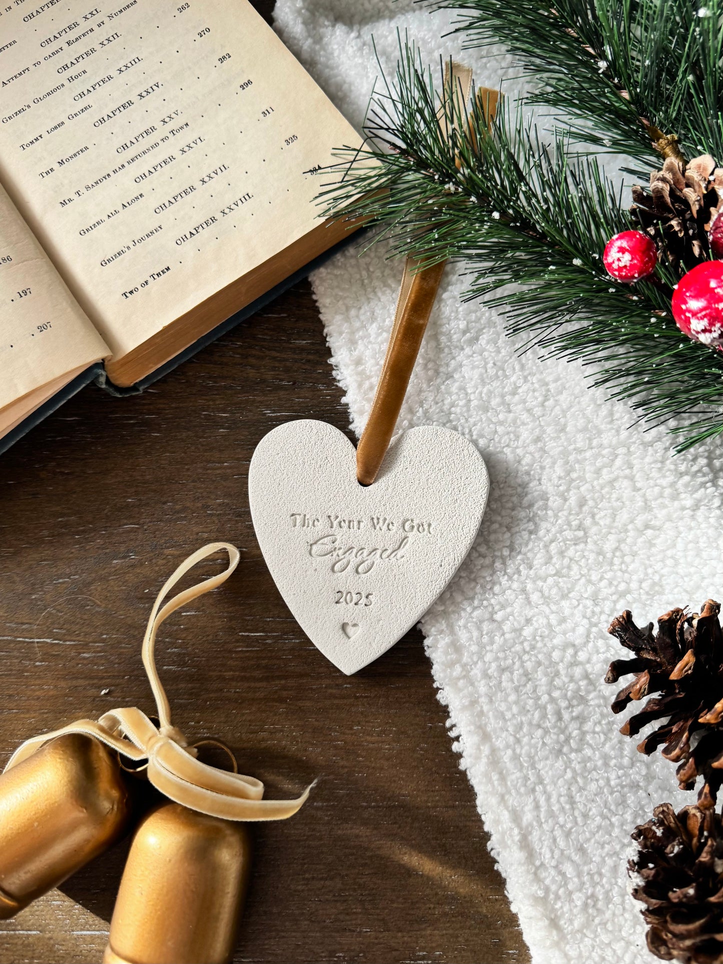 "The Year We Got Engaged" Personalized Couple Ornament