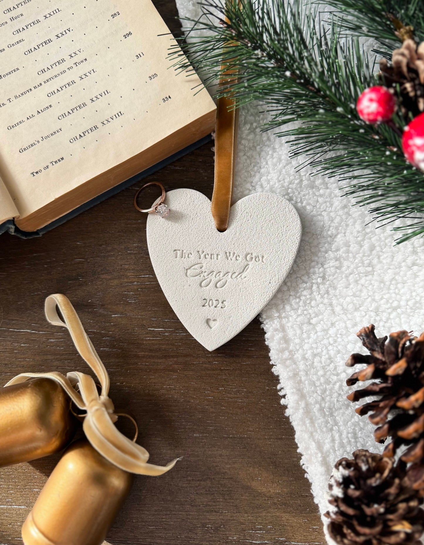 "The Year We Got Engaged" Personalized Couple Ornament