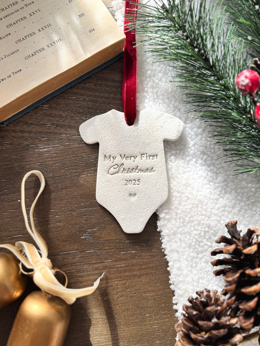 Personalized Baby's First Christmas Ornament