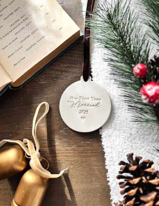 "Our First Year Married" Personalized Couple Ornament